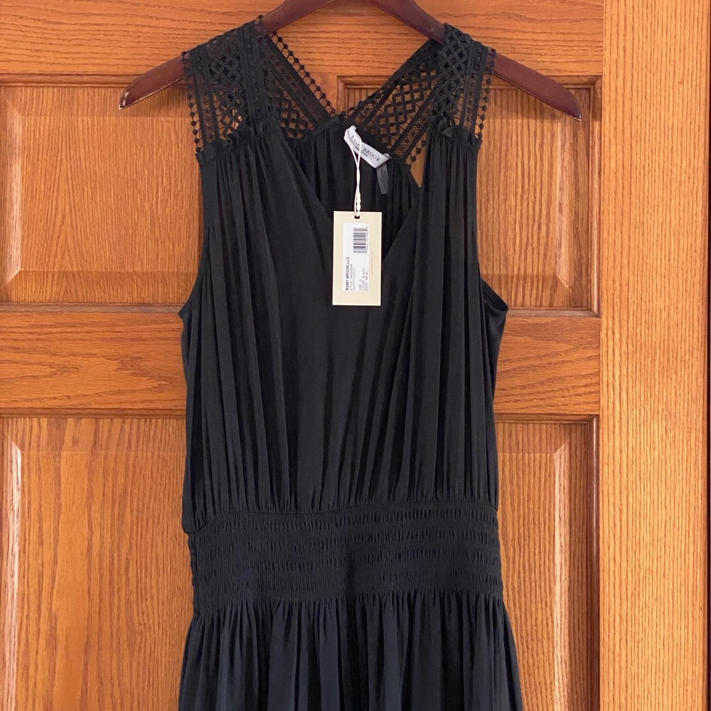 NWT $485 Ramy Brook Samantha Dress - Black Small - Picture 3 of 4